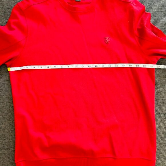 Scuderia Ferrari Men's True Red Crewneck Sweater Sweatshirt Formula 1 - Picture 8 of 8